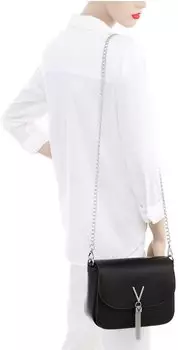 Valentino Bags Divina Shoulder Bag (VBS1R404G) black – Praktische Innenausstattung für den Alltag