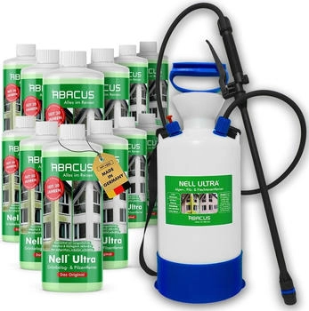 Abacus Nell Ultra Grünbelagentferner & Algenentferner 12x 1000 ml mit Sprühgerät