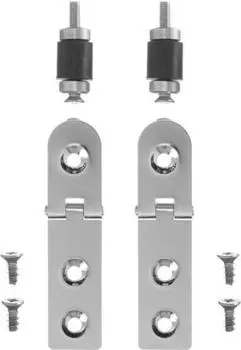 Duravit Fizz Scharnierpaar f&uuml;r Urinaldeckel ohne Absenkautomatik, Chrom (0061231000)