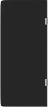 vidaXL Urinal-Trennwand Wandmontage, Hartglas, schwarz, 90x40cm (154402)