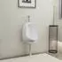 vidaXL Wand-Urinal mit Spülventil, Weiße Keramik (143986)