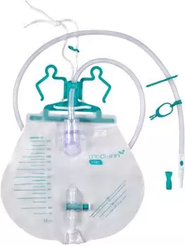 Medi-Inn PRO Urinbeutel Closed System 2000ml, 120cm, steril