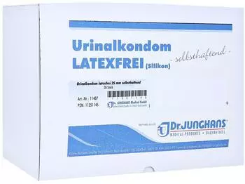 Dr. Junghans Medical Urinalkondom latexfrei, selbsthaftend, 25mm, 30 Stück