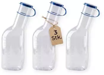 Medi-Inn Urinflasche PC 1000ml, f&uuml;r M&auml;nner, transparent, 3 St&uuml;ck