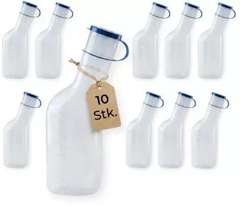 Medi-Inn Urinflasche für Männer, PP, 1000ml, 10 Stück (100481-KUG)