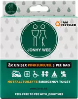 Jonhy Wee Unisex Pinkelbeutel Notfalltoilette 3 St