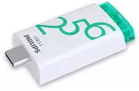 Philips USB-Stick "Flash Drive Click 256GB USB-C 3.2 Gen 1" (256 GB USB 3.2