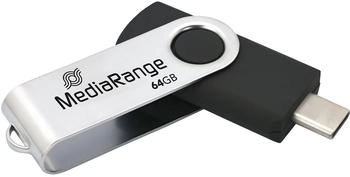 MediaRange USB Type-C 3.2 Gen1 Flash-Laufwerk Drehkappengeh&auml;use 64GB