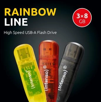 Intenso Rainbow Line 8GB 3-Pack