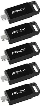 PNY Elite Type-C USB 3.2 Gen1 64GB 5-Pack