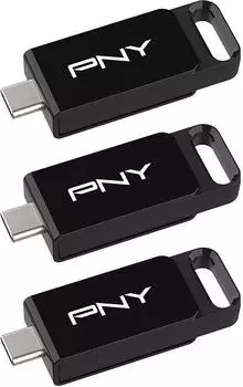 PNY Elite Type-C USB 3.2 Gen1 128GB 3-Pack
