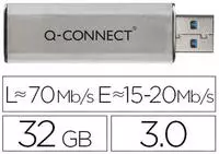 Q-Connect KF16370, Q-Connect USB Stick Flash Drive 3.0 (32 GB, USB-A) (KF16370)...