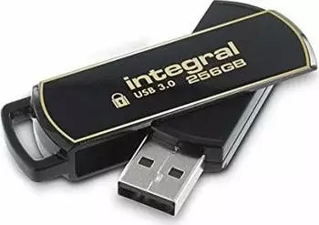 Integral Secure 360 USB-Stick 256GB USB 3.0 256-Bit-Verschl&uuml;sselung (INFD256GB360SEC3.0)