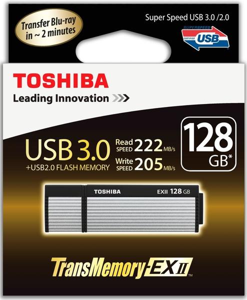 Toshiba TransMemory-EX II USB 3.0 128GB silber