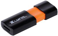Xlyne 7104000, Xlyne Wave USB-Stick 4GB Schwarz, Orange 7104000 USB-A (USB 2.0)