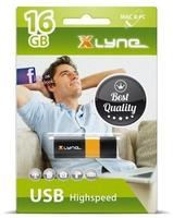 Xlyne Wave USB-Stick 16GB Schwarz, Orange 7116000 USB-A (USB 2.0)
