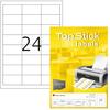 TopStick 8736, TopStick Universal-Etiketten Papier weiß selbstklebend...