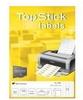 TopStick 8737, TopStick Universal-Etiketten Papier weiß selbstklebend 70x35mm...
