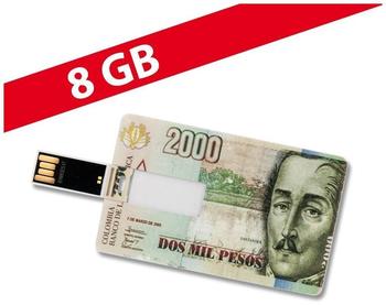 Cardanlight Europe 8 Gb Speicherkarte In Scheckkartenform 2000 Pesos Usb
