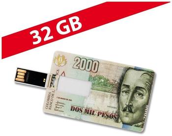 Cardanlight Europe 32 Gb Speicherkarte In Scheckkartenform 2000 Pesos Usb