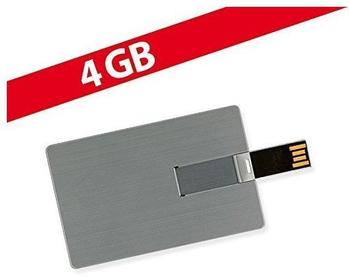 Cardanlight Europe 4 Gb Speicherkarte In Scheckkartenform Silber Usb