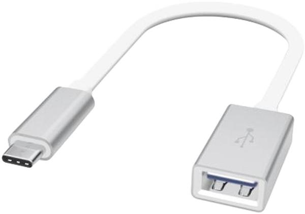 Artwizz USB-C zu USB-A Adapter (0,15m) silber