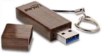 InLine USB 3.0 Speicherstick 8GB, woodline Walnuss, mit Schlüsselanhänger