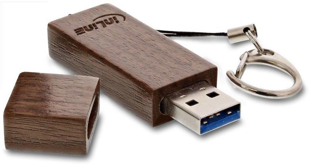 InLine USB 3.0 Speicherstick 8GB, woodline Walnuss, mit Schlüsselanhänger  Test ❤️ Testbericht.de Mai 2022