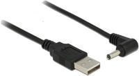 Delock USB-Stromkabel USB-A Stecker, DC Stecker 3,5mm 1.50m Schwarz 83577