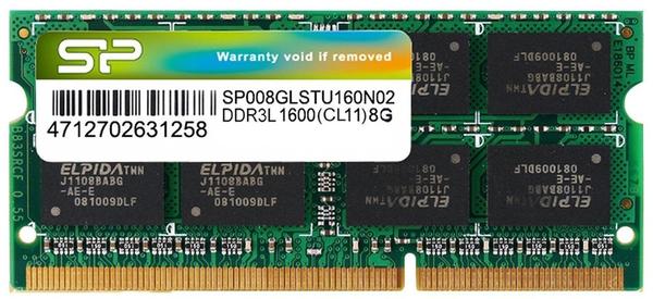 Silicon Power 8GB SODIMM DDR3-1600 CL11 (SP008GLSTU160N02)