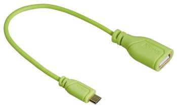 Hama 135706 OTG Kabel Flexi-Slim grün