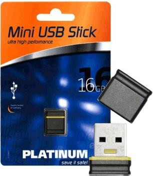 Platinum 16 GB Mini USB-Stick USB 2.0 schwarz