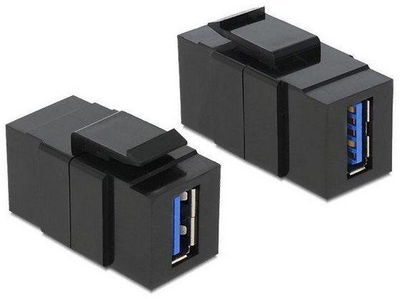 DeLock - Modularer Einschub (Kopplung) - USB3.0 Type A - Schwarz (86369)