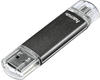 Hama 123926, Hama FlashPen "Laeta Twin " USB-Zusatzspeicher Smartphone/Tablet Grau