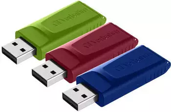 Verbatim Slider USB 2.0 16GB 3-Pack Verbatim Slider USB 2.0 16GB 3-Pack