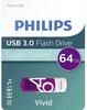 Philips USB-Stick 64GB 3.0 USB Drive Vivid super fast purpl