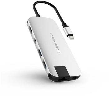 Hyper HyperDrive Slim 8-in-1 USB-C silber
