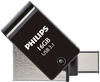 Philips PHUSB16G2IN1OTGGU3C, Philips 2 in 1 OTG 16GB USB 3.1 + USB C Midnight...