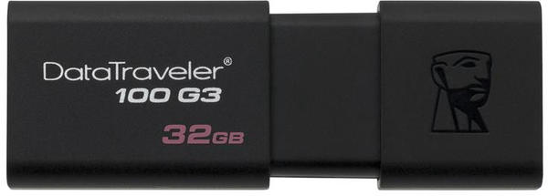 Kingston DataTraveler 100 G3 32 GB schwarz USB 3.0 3 St.