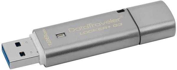 Kingston DataTraveler Locker+ G3 128 GB silber USB 3.0