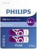 Philips FM64FD05B Vivid Edition 2.0 - USB-Flash-Laufwerk - 64 GB - USB 2.0...