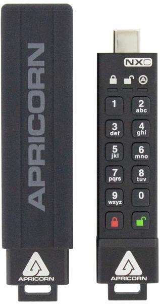 Apricorn Aegis Secure Key 3NXC - USB-Flash-Laufwerk - verschlüsselt - 64 GB - USB-C 3.2 Gen 1 - FIPS 140-2 Level 3