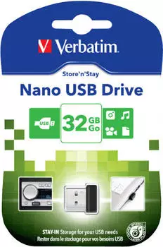 Verbatim Store 'n' Stay Nano USB 2.0 32GB Verbatim Store 'n' Stay Nano USB 2.0 32GB