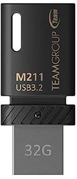 TEAM GROUP Team M211 USB-Stick 32 GB USB Typ-C 3.2 Gen 1 (3.1 Gen 1) Schwarz