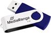 MediaRange USB Speicherstick, 4GB 4GB, blau/silber