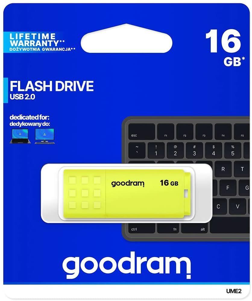GoodRam UME2 USB-Stick 16 GB USB Typ-A 2.0 Gelb Test ❤️ Testbericht.de Mai  2022