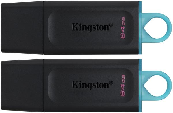 Kingston DataTraveler Exodia - USB-Flash-Laufwerk - 64 GB USB 3.2 Gen 1 (Packung mit 2)