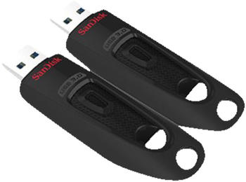 SanDisk Ultra USB 3.0 64GB 2-Pack schwarz