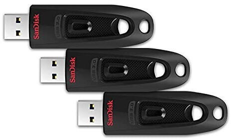 SanDisk Ultra USB 3.0 64GB 3-Pack