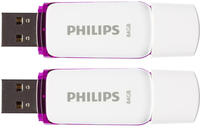 USB 2.0 2-Pack Snow Edition Magic Purple - USB-Stick - 64 GB